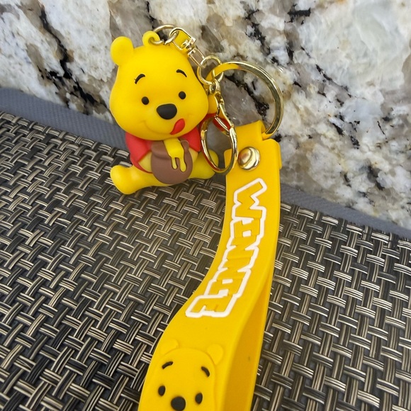 NWT Whinny the Pooh Bear Keychain Wristlet - Picture 3 of 5